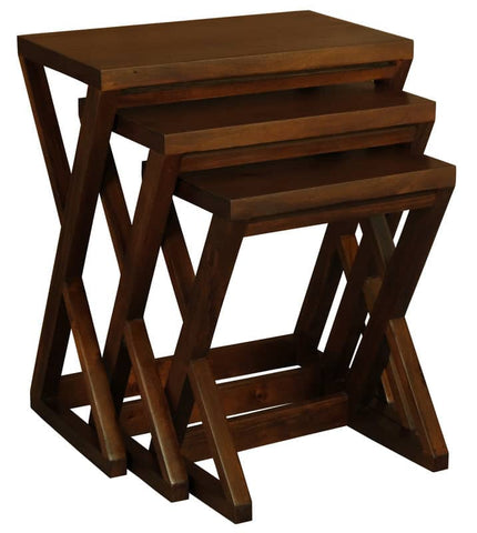 Darrahopens Home & Garden > Home & Garden Others Manhattan Nest of Tables - Set of 3 (Mahogany)