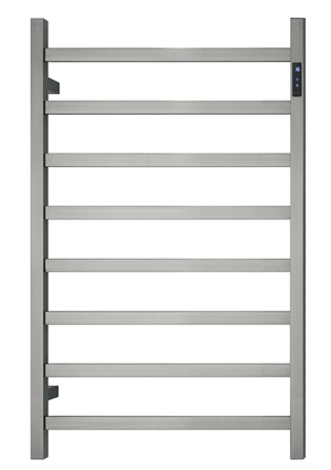 Darrahopens Home & Garden > Home & Garden Others Premium Brushed Nickel Heated Towel Rack with LED control- 8 Bars, Square Design, AU Standard, 1000x620mm Wide