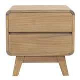 Darrahopens Home & Garden > Home & Garden Others Providence 2 Drawer Bedside Table (Natural)