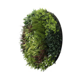 darrahopens Home & Garden > Home & Garden Others Slimline Artificial Green Wall Disc Art 100cm Green Field UV Resistant (Black)
