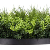 darrahopens Home & Garden > Home & Garden Others Slimline Artificial Green Wall Disc Art 100cm Green Field UV Resistant (Black)