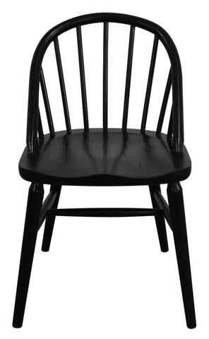 Darrahopens Home & Garden > Home & Garden Others Vera Solid Oak Dining Chair - Set of 2 (Black)