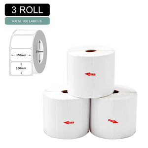 Darrahopens Home & Garden > Home Office Accessories 3 rolls 100x150mm 4x6 900 Labels Shipping Label Fastway eParcel Aaramex Couriers Please