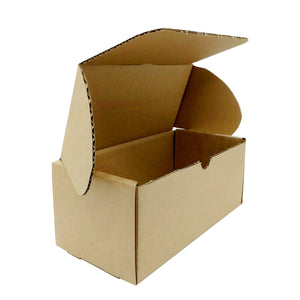Darrahopens Home & Garden > Home Office Accessories 50x Mailing Box 190x100x80 Postal Brown Cardboard Small Diecut Shipping Carton