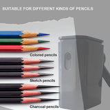 Darrahopens Home & Garden > Home Office Accessories 7 Gears Adjustable Pencil Sharpener Manual for Colored Art Pencils Drawing Sketching
