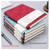 Darrahopens Home & Garden > Home Office Accessories A5 200 Pages Fashion Glued PU Leather Cover Journal Travel Notebook Travellers Diary