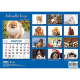 Darrahopens Home & Garden > Home Office Accessories Adorable Dogs – 2023 Rectangle Wall Calendar 16 Months Planner New Year Gift
