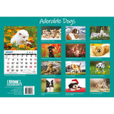 Darrahopens Home & Garden > Home Office Accessories Adorable Dogs 2024 Rectangle Wall Calendar 16 Months Planner Cute Animal Photos
