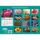 Darrahopens Home & Garden > Home Office Accessories Beautiful Flowers - 2024 Rectangle Wall Calendar 16 Months Floral Art Home Decor