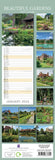 Darrahopens Home & Garden > Home Office Accessories Beautiful Gardens 2024 Slimline Slim Wall Calendar Hanging Planner New Year Gift