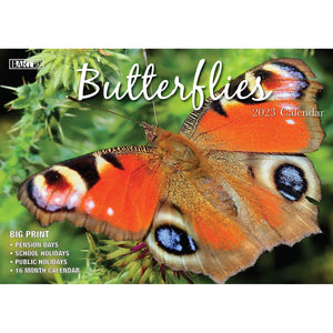 Darrahopens Home & Garden > Home Office Accessories Butterflies – 2023 Rectangle Wall Calendar 16 Months Planner New Year Gift