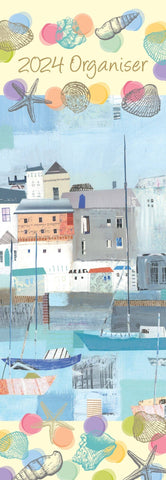 Darrahopens Home & Garden > Home Office Accessories By the Sea - 2024 Slimline Slim Wall Calendar Hanging Planner New Year Gift