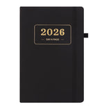 Darrahopens Home & Garden > Home Office Accessories > Calendars, Organisers & Planners 2026 Daily Planner – 2026 Adult Agenda – 1 Day on 1 Page – 365 Day Planner & Notebook – 14.0*20.8cm – Black