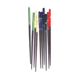 Darrahopens Home & Garden > Home Office Accessories > Calendars, Organisers & Planners 5 Pairs Chopsticks Wood Reusable Butterfly Flower Printing Gift Box Pointed Chopsticks for Restaurant Hotel In Australia - Darrahopens