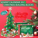 Darrahopens Home & Garden > Home Office Accessories > Calendars, Organisers & Planners Advent Calendar Christmas Tree Building Blocks Toy Set with Warm light,24 Days Countdown Calendar Blocks for Christmas Tree,24 in 1 Vacation Advent Calendar Blocks,Christmas Gift for Kid Adult