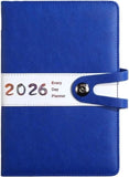 Darrahopens Home & Garden > Home Office Accessories > Calendars, Organisers & Planners Agenda 2026 Adults - Planner - Journal - Organizer - Business - Texture - PU Material - A5 Format - Blue