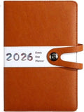Darrahopens Home & Garden > Home Office Accessories > Calendars, Organisers & Planners Agenda 2026 adults - Planner - Journal - Organizer - Business - Texture - PU material - A5 format - Brown