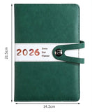 Darrahopens Home & Garden > Home Office Accessories > Calendars, Organisers & Planners Agenda 2026 adults - Planner - Journal - Organizer - Business - Texture - PU material - A5 format - Vegetable