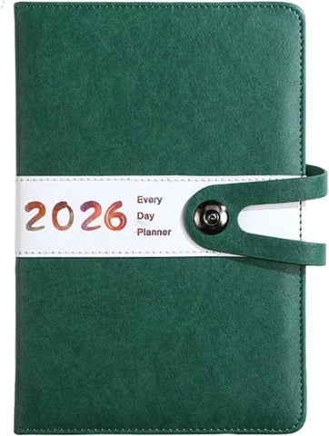 Darrahopens Home & Garden > Home Office Accessories > Calendars, Organisers & Planners Agenda 2026 adults - Planner - Journal - Organizer - Business - Texture - PU material - A5 format - Vegetable