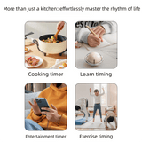 Darrahopens Home & Garden > Home Office Accessories > Calendars, Organisers & Planners Black Retro Planet Mechanical Kitchen Timer Magnetic Countdown Clock Battery-Free Metal Core Loud Alarm for Cooking Study
