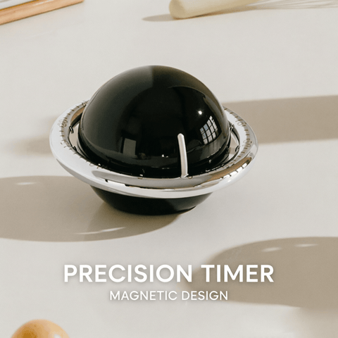 Darrahopens Home & Garden > Home Office Accessories > Calendars, Organisers & Planners Black Retro Planet Mechanical Kitchen Timer Magnetic Countdown Clock Battery-Free Metal Core Loud Alarm for Cooking Study
