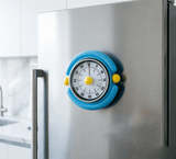 Darrahopens Home & Garden > Home Office Accessories > Calendars, Organisers & Planners Blue Visual Mechanical Kitchen Timer with Magnetic Backing - Battery-Free Countdown Alarm for Cooking, Study & Time Management