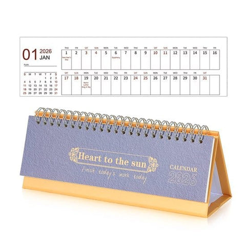 Darrahopens Home & Garden > Home Office Accessories > Calendars, Organisers & Planners Calendar 2026 - Minimalist English Desk Calendar - Office Calendar - Desk Decor - Style F