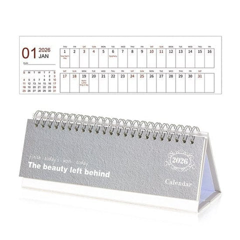 Darrahopens Home & Garden > Home Office Accessories > Calendars, Organisers & Planners Calendar 2026 - Minimalist English Desk Calendar - Office Calendar - Desk Decoration - Style E