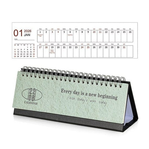 Darrahopens Home & Garden > Home Office Accessories > Calendars, Organisers & Planners Calendar 2026 - Minimalist English Desk Calendar - Office Calendar - Desk Decoration - Style G