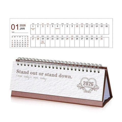 Darrahopens Home & Garden > Home Office Accessories > Calendars, Organisers & Planners Calendar 2026 - Minimalist English Desk Calendar - Office Calendar - Desk Decoration - Style H