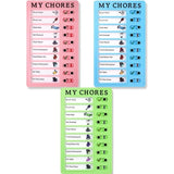 Darrahopens Home & Garden > Home Office Accessories > Calendars, Organisers & Planners Checklist Board 3 pcs Plastic Daily Schedule To Do List Memo Chore Chart Slider Portable