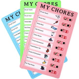 Darrahopens Home & Garden > Home Office Accessories > Calendars, Organisers & Planners Checklist Board 3 pcs Plastic Daily Schedule To Do List Memo Chore Chart Slider Portable