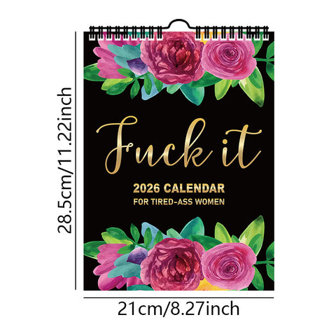 Darrahopens Home & Garden > Home Office Accessories > Calendars, Organisers & Planners Exhausted women 2026 Wall Calendar 28.5 x 21 cm – Funny and Inspirational Designs for Home, Office, or Gift in Australia