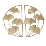 Darrahopens Home & Garden > Home Office Accessories > Calendars, Organisers & Planners Golden Ginkgo Leaf Wall Hanging Decor Golden Iron Art Wall Sculpture Wall Decor for Living Room Office Study In Australia - Darrahopens