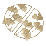Darrahopens Home & Garden > Home Office Accessories > Calendars, Organisers & Planners Golden Ginkgo Leaf Wall Hanging Decor Golden Iron Art Wall Sculpture Wall Decor for Living Room Office Study In Australia - Darrahopens