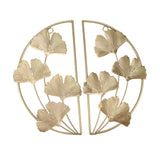 Darrahopens Home & Garden > Home Office Accessories > Calendars, Organisers & Planners Golden Ginkgo Leaf Wall Hanging Decor Golden Iron Art Wall Sculpture Wall Decor for Living Room Office Study In Australia - Darrahopens