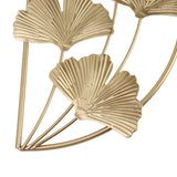 Darrahopens Home & Garden > Home Office Accessories > Calendars, Organisers & Planners Golden Ginkgo Leaf Wall Hanging Decor Golden Iron Art Wall Sculpture Wall Decor for Living Room Office Study In Australia - Darrahopens