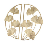 Darrahopens Home & Garden > Home Office Accessories > Calendars, Organisers & Planners Golden Ginkgo Leaf Wall Hanging Decor Golden Iron Art Wall Sculpture Wall Decor for Living Room Office Study In Australia - Darrahopens