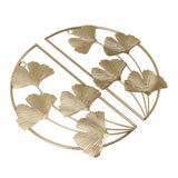 Darrahopens Home & Garden > Home Office Accessories > Calendars, Organisers & Planners Golden Ginkgo Leaf Wall Hanging Decor Golden Iron Art Wall Sculpture Wall Decor for Living Room Office Study In Australia - Darrahopens