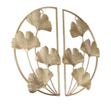 Darrahopens Home & Garden > Home Office Accessories > Calendars, Organisers & Planners Golden Ginkgo Leaf Wall Hanging Decor Golden Iron Art Wall Sculpture Wall Decor for Living Room Office Study In Australia - Darrahopens