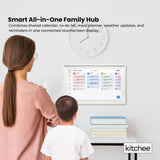 Darrahopens Home & Garden > Home Office Accessories > Calendars, Organisers & Planners Kitchee Digital Calendar Smart Family Planner - 39.5cm Touchscreen Display White