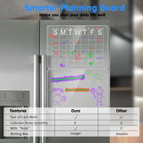 Darrahopens Home & Garden > Home Office Accessories > Calendars, Organisers & Planners Magnetic Acrylic Fridge Calendar & Memo Board Set - Dry Erase Planner with Markers & Eraser(43*30cm 3mm)