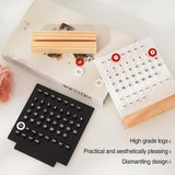 Darrahopens Home & Garden > Home Office Accessories > Calendars, Organisers & Planners Perpetual calendar - Wooden desk calendar stand - Acrylic desk calendar - Suitable for living room, office, shop, bar - Display of week, month and day (black)