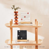 Darrahopens Home & Garden > Home Office Accessories > Calendars, Organisers & Planners Perpetual calendar - Wooden desk calendar stand - Acrylic desk calendar - Suitable for living room, office, shop, bar - Display of week, month and day (black)