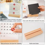 Darrahopens Home & Garden > Home Office Accessories > Calendars, Organisers & Planners Perpetual calendar - Wooden desk calendar stand - Acrylic desk calendar - Suitable for living room, office, shop, bar - Display of week, month and day (black)
