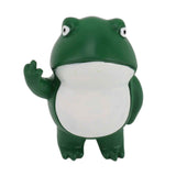 Darrahopens Home & Garden > Home Office Accessories > Calendars, Organisers & Planners Rebellious Frog Figurine Middle Finger Frog Resin Ornament Frog Craft Decoration Sculpture for Home Office Desktop In Australia - Darrahopens