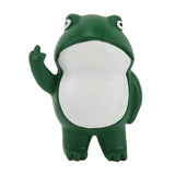 Darrahopens Home & Garden > Home Office Accessories > Calendars, Organisers & Planners Rebellious Frog Figurine Middle Finger Frog Resin Ornament Frog Craft Decoration Sculpture for Home Office Desktop In Australia - Darrahopens