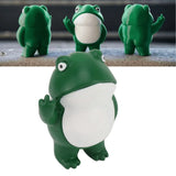 Darrahopens Home & Garden > Home Office Accessories > Calendars, Organisers & Planners Rebellious Frog Figurine Middle Finger Frog Resin Ornament Frog Craft Decoration Sculpture for Home Office Desktop In Australia - Darrahopens