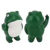 Darrahopens Home & Garden > Home Office Accessories > Calendars, Organisers & Planners Rebellious Frog Figurine Middle Finger Frog Resin Ornament Frog Craft Decoration Sculpture for Home Office Desktop In Australia - Darrahopens