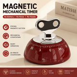 Darrahopens Home & Garden > Home Office Accessories > Calendars, Organisers & Planners Red 60-Minute Magnetic Mechanical Kitchen Timer Countdown Clock for Cooking, Study, Productivity and Time Management